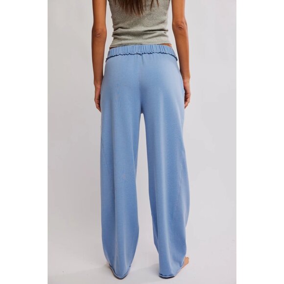 FREE PEOPLE x Intimately Dont Wait Up Lounge Pant in Harbor Combo Size Small - Picture 10 of 10